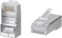 Коннектор Cabeus (8P8C-SH-FC) кат.5E RJ45 серебристый