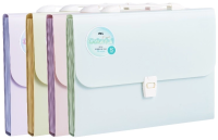 Папка-портфель Deli Colorful EF614 13 отдел. A4 полипропилен ассорти