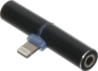 Переходник аудио Red Line lightning/Jack 3.5 (f) черный (УТ000016491)