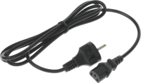 Шнур питания Lanmaster LAN-PP13/SH-1.8-BK C13-Schuko проводник.:3x0.75мм2 1.8м 220В 10А черный
