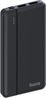 Мобильный аккумулятор Buro BP10A 10000mAh 10W 2A 2xUSB-A/USB-C черный (BP10A10PBK)