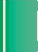 Папка-скоросшиватель Бюрократ -PS-K20GRN A4 прозрач.верх.лист карм.на лиц.стор. пластик зеленый 0.12/0.16