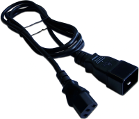 Шнур питания Lanmaster LAN-PP13/20-1.0-BK C13-C20 проводник.:3x0.75мм2 1м 220В 10А черный