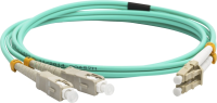 Патч-корд Lanmaster LAN-2LC-2SC/OM3-3.0 2x50/125 OM3 LC дуплекс-SC дуплекс 3м LSZH