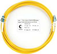 Патч-корд Cabeus FOP(S)-9-LC-LC-5M 1x9/125 OS2 LC-LC 5м LSZH желтый
