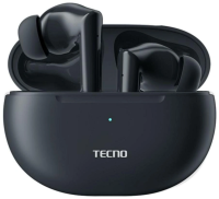 Гарнитура внутриканальные Tecno BD03 черный беспроводные bluetooth в ушной раковине (BD03 BLACK)