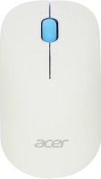 Мышь Acer OMR205 белый/голубой оптическая 1200dpi беспров. USB для ноутбука 3but (ZL.MCEEE.02H)
