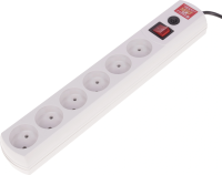 Сетевой фильтр Most LR 1.7м (6 розеток) белый (пакет ПЭ)