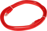 Патч-корд Lanmaster UTP TWT-45-45-2.0-RD вилка RJ-45-вилка RJ-45 кат.5е 2м красный ПВХ (уп.:1шт)