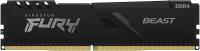 Память DDR4 8Gb 3600MHz Kingston KF436C17BB/8 Fury Beast Black RTL Gaming PC4-28800 CL17 DIMM 288-pin 1.35В single rank с радиатором Ret