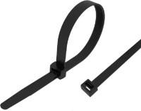 Стяжка пластиковая Rexant 87-0201 200x3.6мм (упак:100шт) нейлон внешний (-60/+85) черный