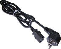 Шнур питания Lanmaster LAN-PP13/SHA-10-BK C13-Schuko проводник.:3x0.75мм2 10м 220В 10А черный
