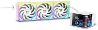 Система водяного охлаждения Thermaltake MAGCurve 360 Ultra Snow ARGB Soc-AM5/AM4/1200/1700/1851 белый 4-pin 32.8-35.1dB Al LCD Ret (CL-W454- PL12SW-A)