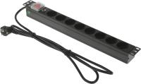 Блок распределения питания Lanmaster TWT-PDU19-16A8P-1.8 гор.размещ. 8xSchuko базовые 16A Schuko 1.8м