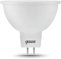 Лампа светодиодная Gauss Black 7Вт цок.:GU5.3 рефлек. 220B св.свеч.бел.теп. MR16 (упак.:10шт) (101505107)