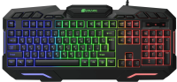 Клавиатура Оклик 700G Dynasty черный USB Multimedia for gamer LED (1061657) кабель 1.6м