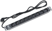 Блок распределения питания Cabeus PDU-9P-2EU гор.размещ. 9xSchuko 16A Schuko 2м
