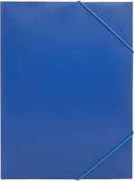 Папка на резинке Silwerhof Eco SE-PR04BLU A4 пластик 0.5мм кор.15мм синий