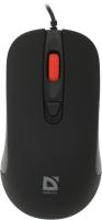 Мышь Defender Ultra Classic MB-280 черный оптическая 1600dpi USB 4but (52281)