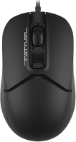 Мышь A4Tech Fstyler FM12S черный оптическая 1200dpi silent USB 3but (FM12S BLACK)