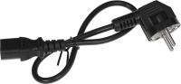 Шнур питания Lanmaster LAN-PP13/SHA-0.5-BK C13-Schuko проводник.:3x0.75мм2 0.5м 220В 10А черный