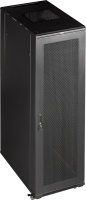 Шкаф серверный Lanmaster (TWT-CBB-32U-6X6-G1) напольный 32U 600x600мм пер.дв.стекл металл 2 бок.пан. 800кг черный 526мм 64.5кг 1610мм IP20 металл