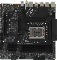 Материнская плата MSI PRO B760M-A WIFI DDR4 Soc-1700 Intel B760 4xDDR4 mATX AC`97 8ch(7.1) 2.5Gg+HDMI+DP