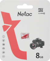 Флеш карта microSDHC 8GB Netac NT02P500ECO-008G-S P500 Eco w/o adapter
