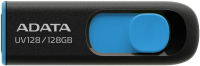 Флеш Диск A-Data 128Gb DashDrive UV128 AUV128-128G-RBE USB3.0 черный/синий