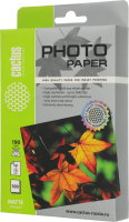 Фотобумага Cactus CS-MA6190100 A6/190г/м2/100л./белый матовое для струйной печати