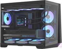 Корпус Formula Crystal Z4M черный без БП mATX 9x120mm 1xUSB3.0 audio bott PSU