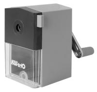 Точилка для карандашей механическая Kw-Trio 305Agr 1 отверстие пластик серый