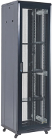 Шкаф серверный Rexant (04-4266-232) напольный 42U 600x800мм пер.дв.перфор. металл 2 бок.пан. направл.под винты 800кг черный 92кг 230град. 2054мм IP20 сталь