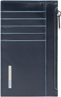 Чехол для кредитных карт Piquadro Blue Square PP6561B2R/BLU2 темно-синий натур.кожа