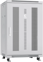 Шкаф коммутационный Cabeus (ND-05C-18U60/60) напольный 18U 600x600мм пер.дв.перфор. задн.дв.перфор. 800кг серый 500мм 46.7кг 220град. 988мм IP20 сталь