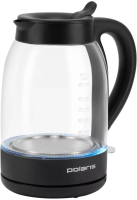 Чайник электрический Polaris PWK 1797CGL 1.8л. 2200Вт черный корпус: стекло/пластик