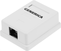 Розетка ITK CS2-1C5EU-12-G настенная 49.2x65.5x25.2мм RJ45 пластик белый