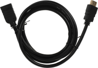 Кабель-удлинитель аудио-видео Buro HDMI (m)/HDMI (f) 1.5м. позолоч.конт. черный (BU-HDMI2.0-EXTND-1.5M)