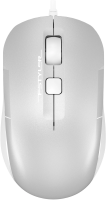 Мышь A4Tech Fstyler FM26 серебристый/белый оптическая 1600dpi USB для ноутбука 4but (FM26 USB (ICY WHITE))
