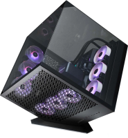 Корпус Azza CUBE PLUS черный без БП ATX 6x120mm 2xUSB3.0 audio bott PSU
