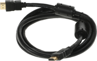 Кабель аудио-видео Buro HDMI 1.4 HDMI (m)/HDMI (m) 1.8м. феррит.кольца черный (HDMI-19M/19M-1.8M-MG)