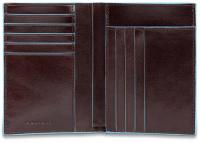 Кошелек мужской Piquadro Blue Square PU1393B2R/MO красное дерево натур.кожа