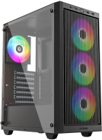 Корпус ID-Cooling Ware 310 черный без БП ATX 6x120mm 2xUSB2.0 1xUSB3.0 audio bott PSU