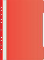 Папка-скоросшиватель Бюрократ PS-P20RED A4 прозрач.верх.лист боков.перф. пластик красный 0.12/0.16