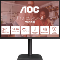 Монитор AOC 24" X24E4U черный IPS LED 16:10 HDMI M/M матовая HAS Piv 300cd 178гр/178гр 1920x1200 100Hz VGA DP FHD USB 5.22кг