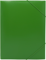 Папка на резинке Silwerhof SE-PR04GRN A4 пластик 0.5мм кор.15мм зеленый