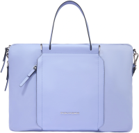 Деловая сумка женская Piquadro Lyra CA4021W92T/VI с отделением для ноутбука 15.6" лавандовая нейлон/натур.кожа