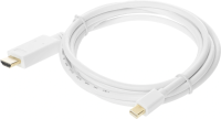 Кабель аудио-видео Buro 1.2v miniDisplayport (m)/HDMI (m) 2м. позолоч.конт. белый (BHP MDPP-HDMI-2)