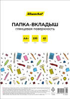 Папка-вкладыш Silwerhof SE-F40G100 глянцевые A4+ полипропилен 40мкм (упак.:100шт)