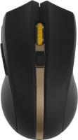 Мышь Оклик 495MW черный/золотистый оптическая 1600dpi беспров. USB для ноутбука 6but (998168)
